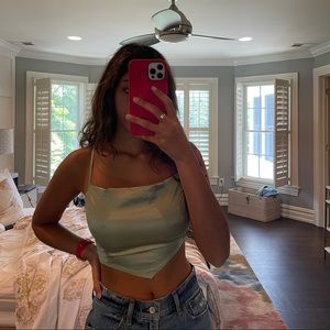 Light green sage top